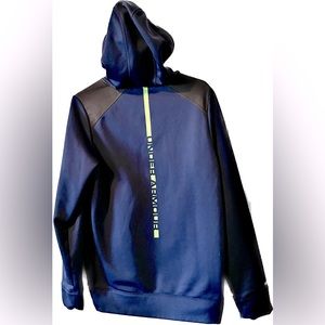 Under Armour Hoodie Blue w/Bright Green Accents